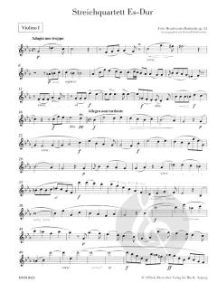 Streichquartett Es-dur op. 12 von Felix Mendelssohn Bartholdy im Alle Noten Shop kaufen