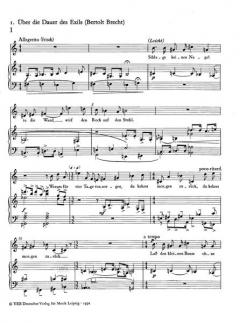 Ausgewählte Lieder 3 von Hanns Eisler 