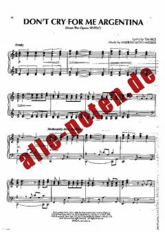 Piano Solos von Andrew Lloyd Webber 