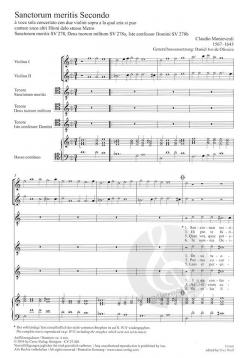Sanctorum meritis Secondo SV278 (Claudio Monteverdi) 
