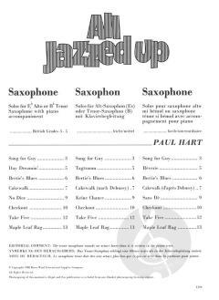 All Jazzed Up for Tenor Saxophone von Paul Hart 