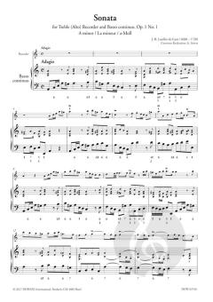 Sonata for Treble (Alto) Recorder and B. c. (Jean Baptiste Loeillet 'de Gant) 