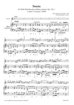 Sonata for Treble (Alto) Recorder and B. c. (Jean Baptiste Loeillet 'de Gant) 