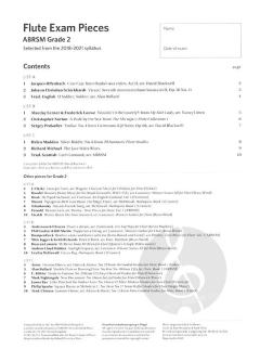 Flute Exam Pieces 2018-2021 