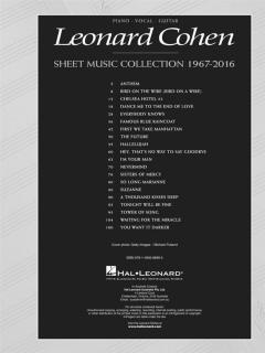 Leonhard Cohen Sheet Music Collection 