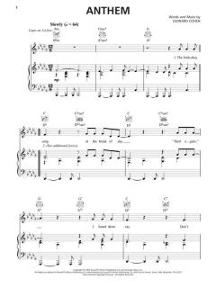 Leonhard Cohen Sheet Music Collection von Leonard Cohen 