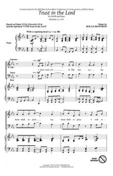 Trust In The Lord von Rollo Dilworth (Download) 