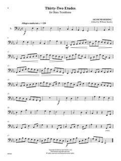 32 Etudes for Bass Trombone von Sigmund Hering 