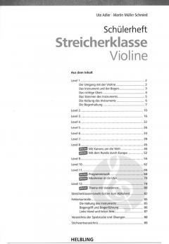 Streicherklasse - Schülerheft Violine von Ute Adler im Alle Noten Shop kaufen (Einzelstimme)