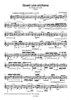 Quasi una siciliana von Gerald Resch für Violine im Alle Noten Shop kaufen