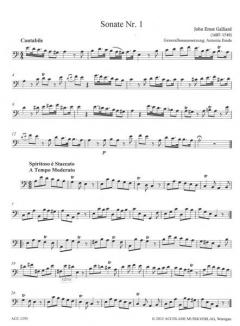 6 Sonaten 1 (Nr.1-3) von Johann Ernst Galliard 