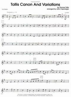 Canon & Variations von Thomas Tallis 