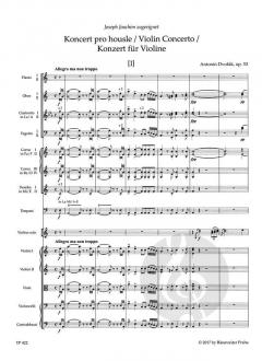 Konzert a-Moll op. 53 von Antonín Dvorák für Violine und Orchester im Alle Noten Shop kaufen