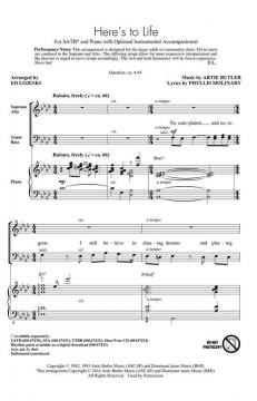 Here's To Life von Artie Butler (Download) 