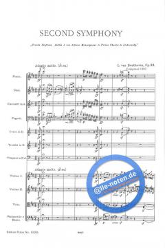 Sinfonie Nr. 2 D-Dur op. 36 von Ludwig van Beethoven 