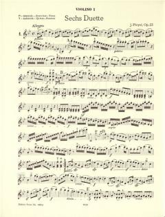 Kleine Duos op. 23 Band 1 von Ignaz Pleyel für 2 Violinen im Alle Noten Shop kaufen
