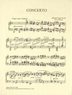 Konzert a-Moll op. 16 von Edvard Grieg 