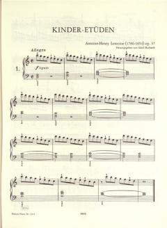 Kinder-Etüden op. 37 von Henry Lemoine 