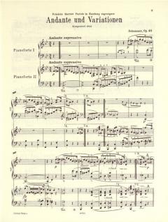Andante und Variationen op. 46 von Robert Schumann für 2 Klaviere 8 Hände im Alle Noten Shop kaufen