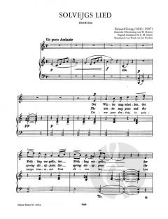 Solvejgs Lied (a-Moll) von Edvard Grieg 
