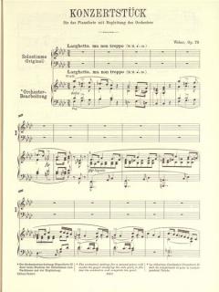 Konzertstück in f-moll op. 79 von Carl Maria von Weber für Klavier und Orchester im Alle Noten Shop kaufen