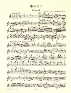 Streichquartett Nr. 2 F-Dur op. 22 von Pjotr Iljitsch Tschaikowski im Alle Noten Shop kaufen (Stimmensatz)