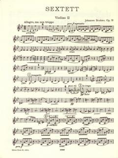 Streich-Sextett B-Dur op. 18 von Johannes Brahms für 2 Violinen, 2 Violen und 2 Violoncelli im Alle Noten Shop kaufen (Stimmensatz)