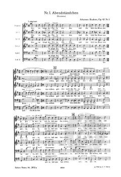 Weltliche a Cappella Gesänge 1 op. 42 (Johannes Brahms) 