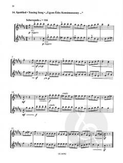 20 Duos für 2 Klarinetten von Béla Bartók 
