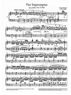 Impromptus op. posth. 142 (D 935) von Franz Schubert 