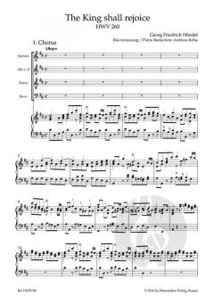 The King shall rejoice HWV 260 von Georg Friedrich Händel (Download) 
