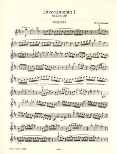 3 Divertimenti von Wolfgang Amadeus Mozart 