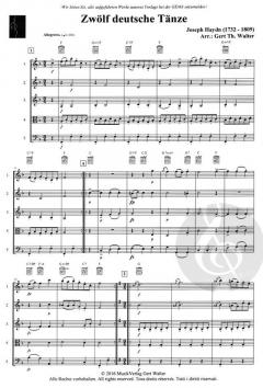 Zwölf deutsche Tänze von Joseph Haydn (Download) 