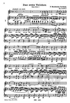 20 ausgewählte Lieder von Felix Mendelssohn Bartholdy 