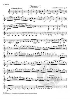3 konzertante Duos op. 9 von Louis Massonneau für Violine und Violoncello im Alle Noten Shop kaufen (Stimmensatz)
