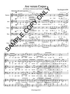 Ave Verum Corpus von Tim Knight 