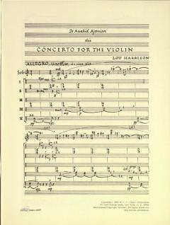 Konzert für Violine und Percussion (Lou Harrison) 