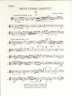 Streichquartett Nr. 6 von Ross Lee Finney im Alle Noten Shop kaufen (Stimmensatz)