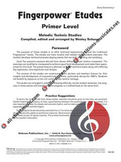 Fingerpower Etudes Primer von Wesley Schaum 