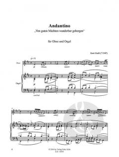 Andantino 'Von guten Mächten wunderbar geborgen' von Kurt Grahl für Oboe und Orgel im Alle Noten Shop kaufen