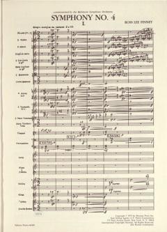 Sinfonie Nr. 4 von Ross Lee Finney für großes Orchester im Alle Noten Shop kaufen (Partitur)