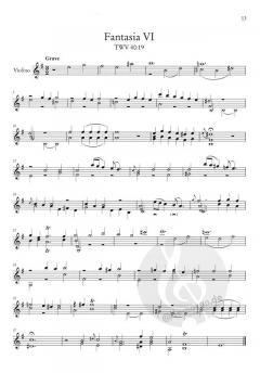 12 Fantasien TWV 40:14-25 von Georg Philipp Telemann für Violine solo im Alle Noten Shop kaufen