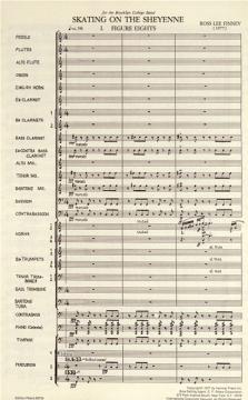 Skating on the Sheyenne von Ross Lee Finney für Orchester (Band) (1977) (der Brooklyn College Band gewidmet) im Alle Noten Shop kaufen (Partitur)