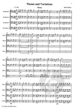 Theme And Variations von Mike Walton für 4 Posaunen im Alle Noten Shop kaufen
