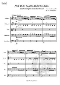 Auf dem Wasser zu singen op. 72 von Franz Schubert 