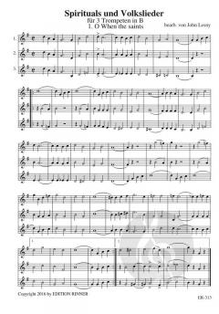 Spirituals und Volkslieder für 3 Trompeten in B im Alle Noten Shop kaufen