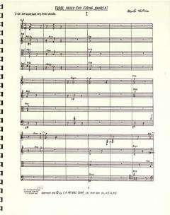 Three Pieces von Morton Feldman für Streichquartett im Alle Noten Shop kaufen