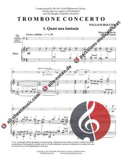 Trombone Concerto von William Bolcom für Posaune und Klavier im Alle Noten Shop kaufen
