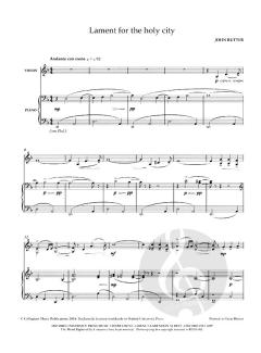 Lament for the holy city von John Rutter 