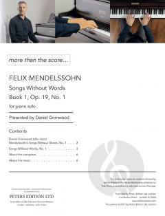 more than the score - Mendelssohn: 'Songs Without Words Book 1' op. 19, No. 1 von Felix Mendelssohn Bartholdy für Klavier solo im Alle Noten Shop kaufen